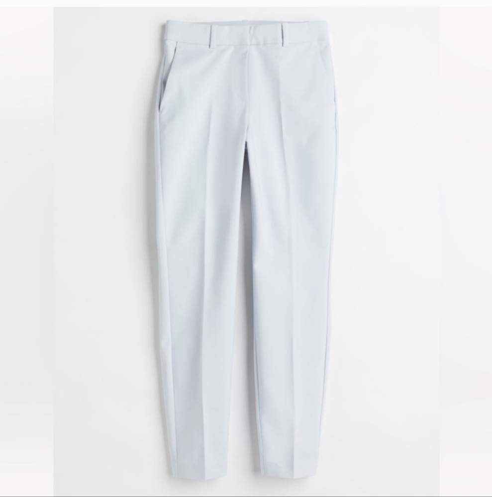 Size 10 H&M Slacks Light Grey/Light Blue